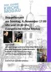 Doppelkonzert zum Ausklang des Jubiläumsjahres „300-Jahre Kirche Modau“